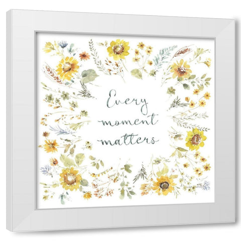 Sunflowers Forever 12 White Modern Wood Framed Art Print by Audit, Lisa