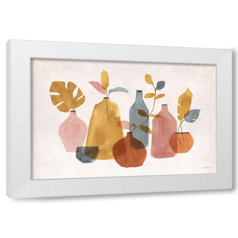Terracotta 01 White Modern Wood Framed Art Print by Audit, Lisa