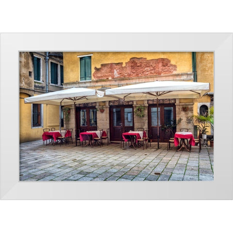 Open at Seven White Modern Wood Framed Art Print by Head, Danny