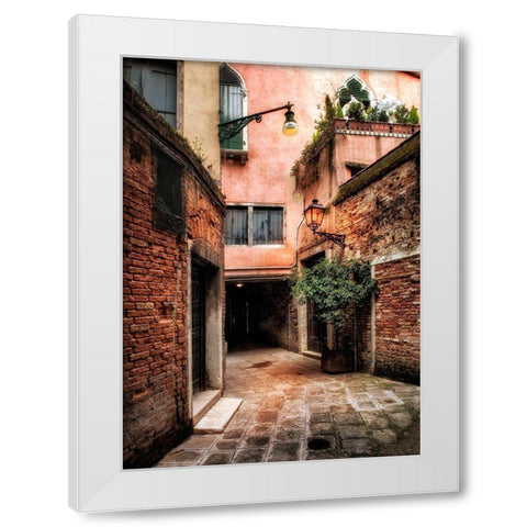 Italian Alleyway White Modern Wood Framed Art Print by Head, Danny