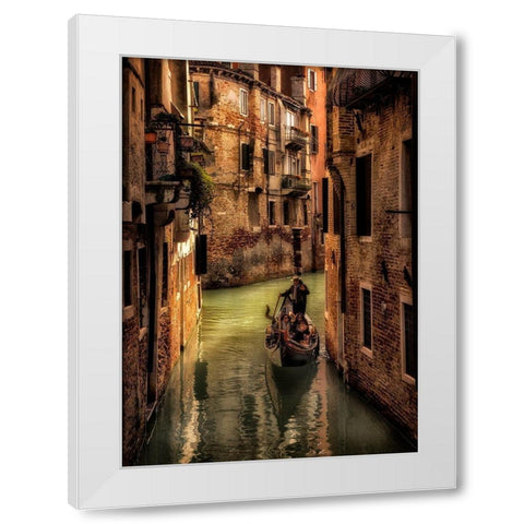 All Aglow White Modern Wood Framed Art Print by Head, Danny