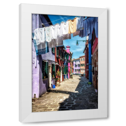 Out to Dry White Modern Wood Framed Art Print by Head, Danny