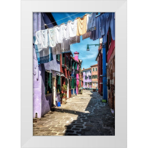 Out to Dry White Modern Wood Framed Art Print by Head, Danny