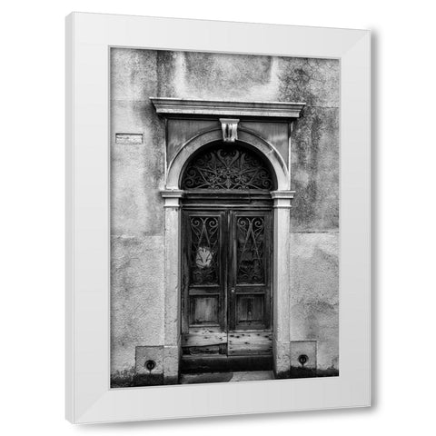 Venetian Door BW White Modern Wood Framed Art Print by Head, Danny