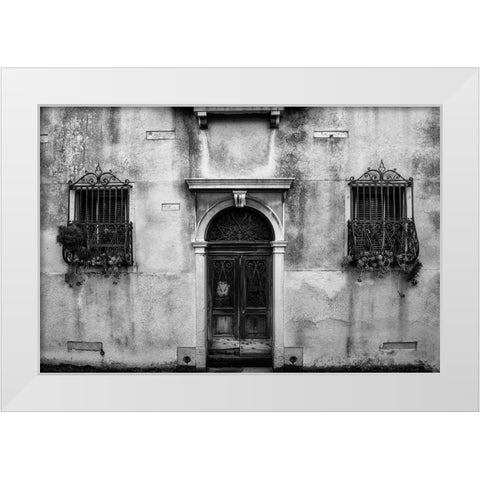 Venetian Wall BW White Modern Wood Framed Art Print by Head, Danny