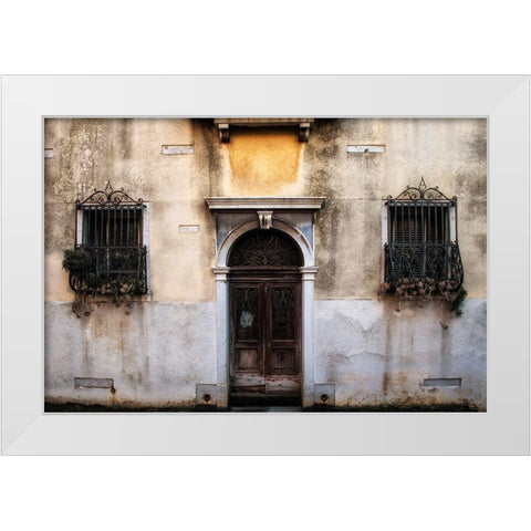 Venetian Wall White Modern Wood Framed Art Print by Head, Danny
