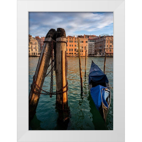 On The Grand White Modern Wood Framed Art Print by Head, Danny