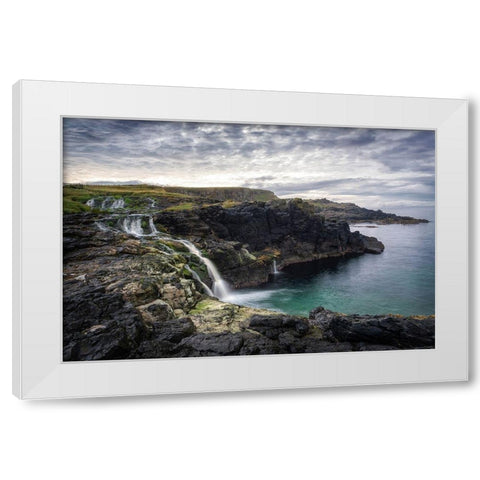 Northern Coast White Modern Wood Framed Art Print by Head, Danny