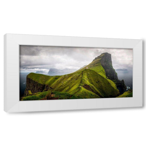 North Atlantic Panorama White Modern Wood Framed Art Print by Head, Danny