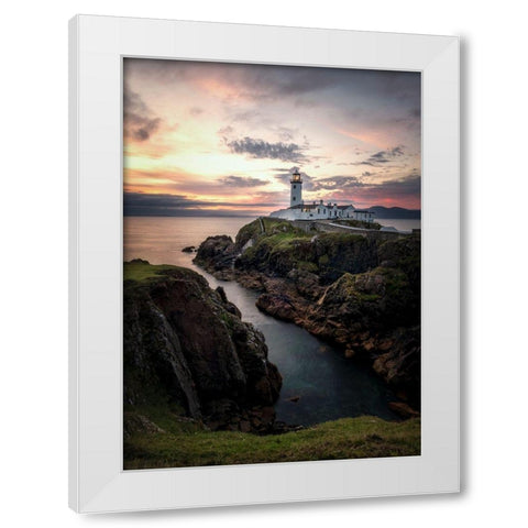 Irish Morning II White Modern Wood Framed Art Print by Head, Danny