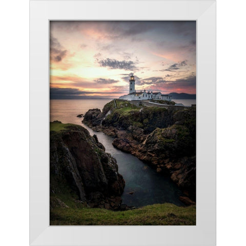 Irish Morning II White Modern Wood Framed Art Print by Head, Danny