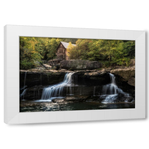 The Mill White Modern Wood Framed Art Print by Head, Danny