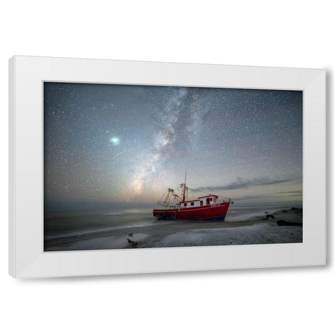 Going Nowhere White Modern Wood Framed Art Print by Head, Danny