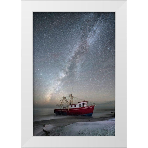 At Rest White Modern Wood Framed Art Print by Head, Danny