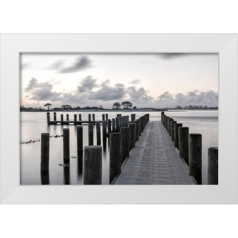 The Pass White Modern Wood Framed Art Print by Head, Danny