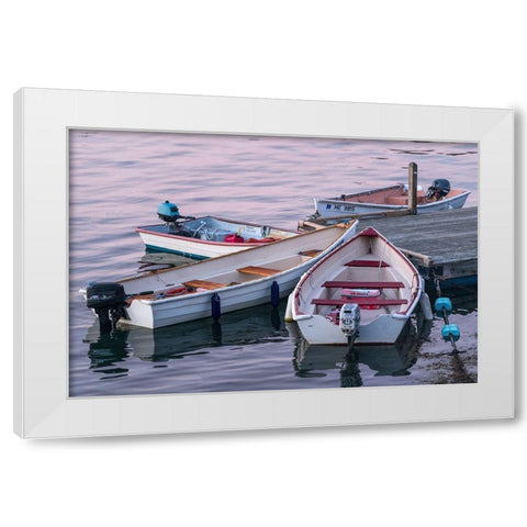 Sharing Spaces I White Modern Wood Framed Art Print by Head, Danny
