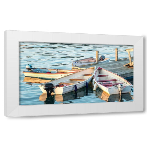 Sharing Spaces II White Modern Wood Framed Art Print by Head, Danny