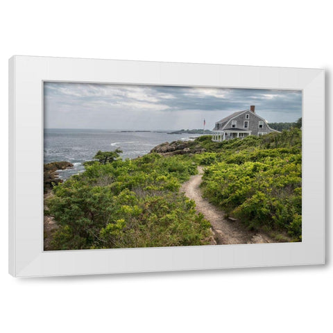 Coastal Cottage White Modern Wood Framed Art Print by Head, Danny