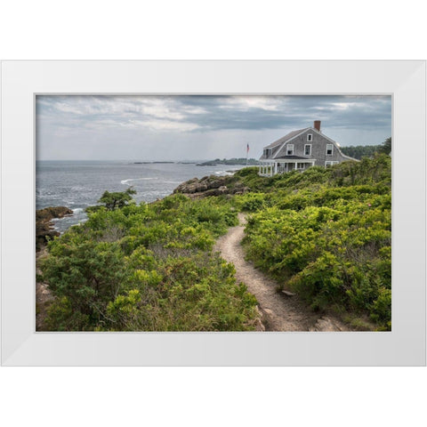 Coastal Cottage White Modern Wood Framed Art Print by Head, Danny