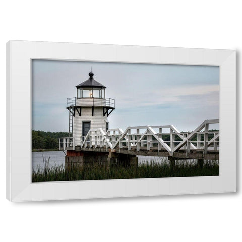 Doubling Point White Modern Wood Framed Art Print by Head, Danny