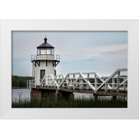 Doubling Point White Modern Wood Framed Art Print by Head, Danny