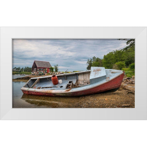 Out of Service I White Modern Wood Framed Art Print by Head, Danny