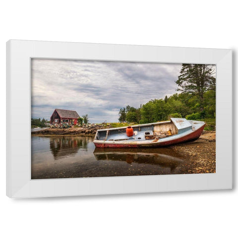 Out of Service III White Modern Wood Framed Art Print by Head, Danny
