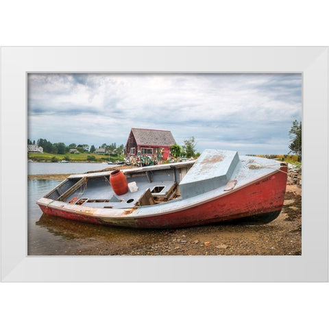 Out of Service II White Modern Wood Framed Art Print by Head, Danny