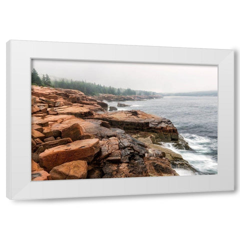 Red Rocks White Modern Wood Framed Art Print by Head, Danny
