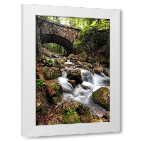 Stone Bridge II White Modern Wood Framed Art Print by Head, Danny