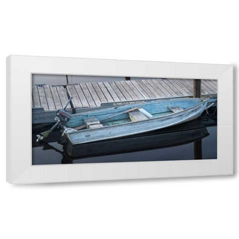 Old Blue White Modern Wood Framed Art Print by Head, Danny