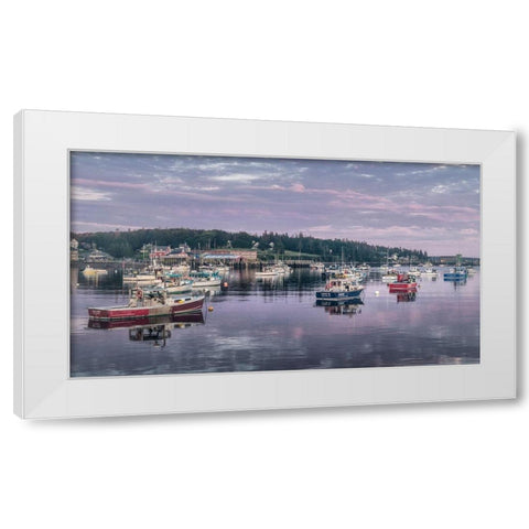 Working Harbor II White Modern Wood Framed Art Print by Head, Danny
