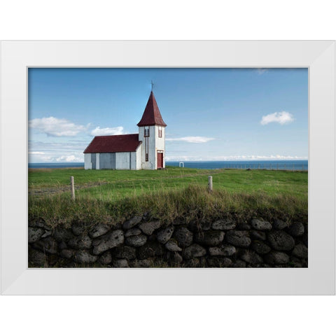 Church by the Sea I White Modern Wood Framed Art Print by Head, Danny