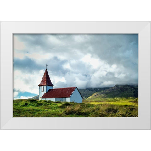Church by the Sea IV White Modern Wood Framed Art Print by Head, Danny