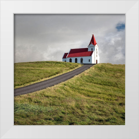 On the Hill II White Modern Wood Framed Art Print by Head, Danny