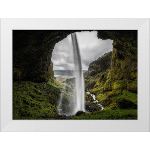 From Behind I White Modern Wood Framed Art Print by Head, Danny