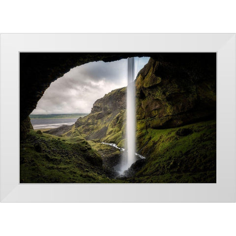 From Behind II White Modern Wood Framed Art Print by Head, Danny