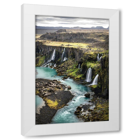 Valley of Tears I White Modern Wood Framed Art Print by Head, Danny