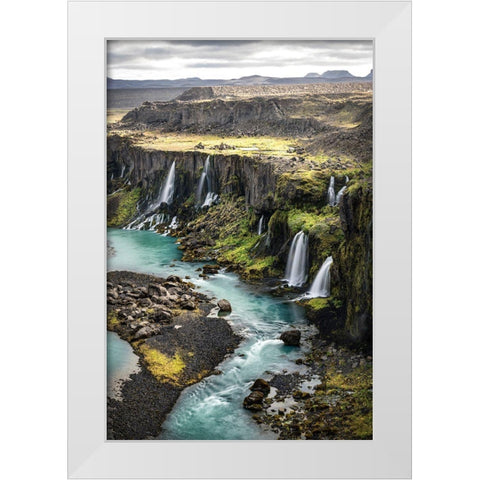 Valley of Tears I White Modern Wood Framed Art Print by Head, Danny