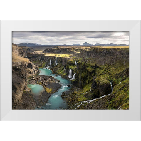 Valley of Tears II White Modern Wood Framed Art Print by Head, Danny