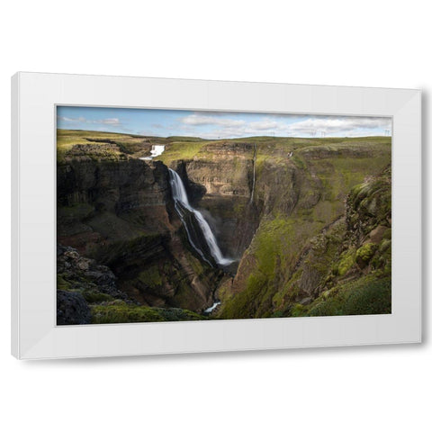 Tall Fall White Modern Wood Framed Art Print by Head, Danny