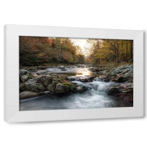 First Light at Greenbrier White Modern Wood Framed Art Print by Head, Danny