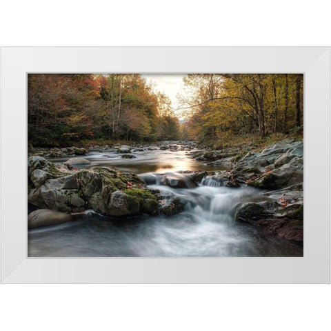 First Light at Greenbrier White Modern Wood Framed Art Print by Head, Danny