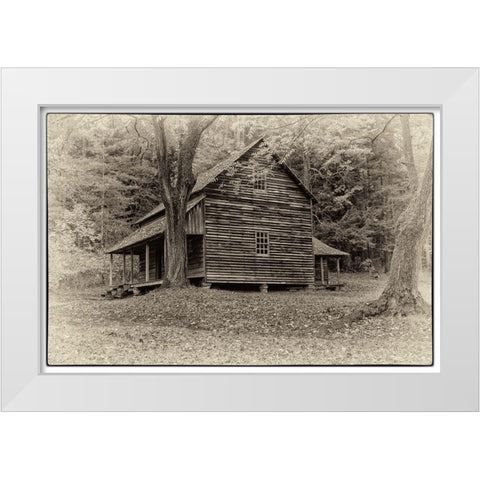 Early Cabin White Modern Wood Framed Art Print by Head, Danny