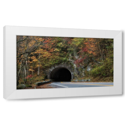Into the Mountain White Modern Wood Framed Art Print by Head, Danny