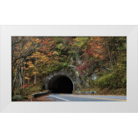 Into the Mountain White Modern Wood Framed Art Print by Head, Danny