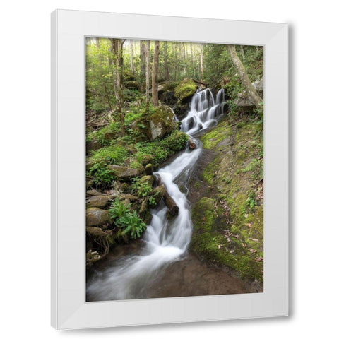 Woven Silk II White Modern Wood Framed Art Print by Head, Danny