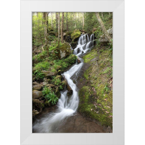 Woven Silk II White Modern Wood Framed Art Print by Head, Danny