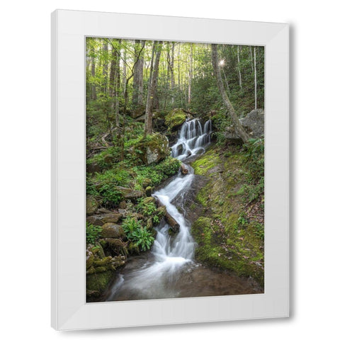 Woven Silk I White Modern Wood Framed Art Print by Head, Danny