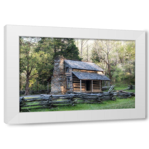 The Cabin I White Modern Wood Framed Art Print by Head, Danny
